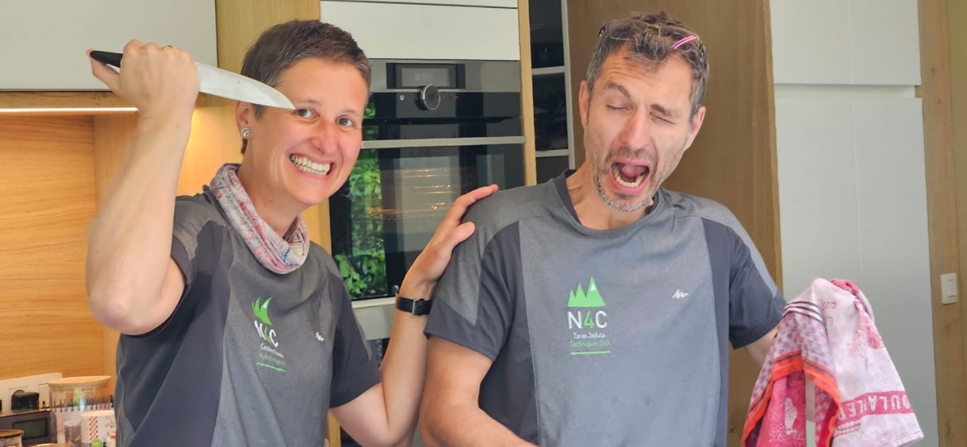 Caro (et Taras) en cuisine ;-)